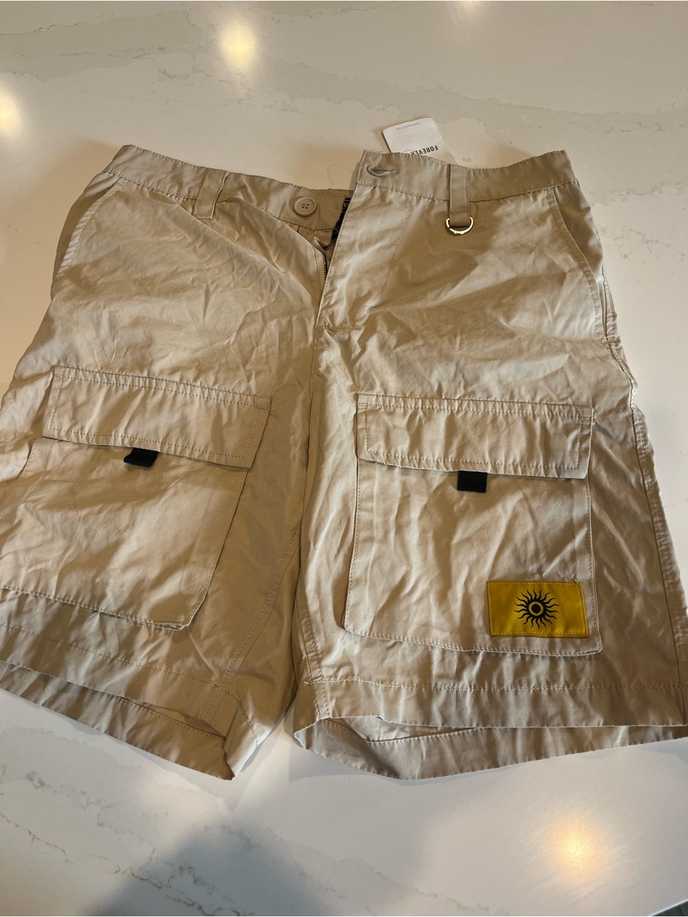 Men's Khaki Cargo Shorts